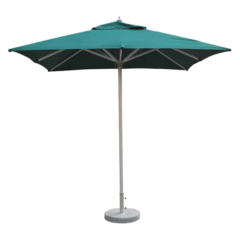 Luxury Middle Post Waterproof Sun Umbrella Aluminum Outdoor Garden Parasol for Beach Use