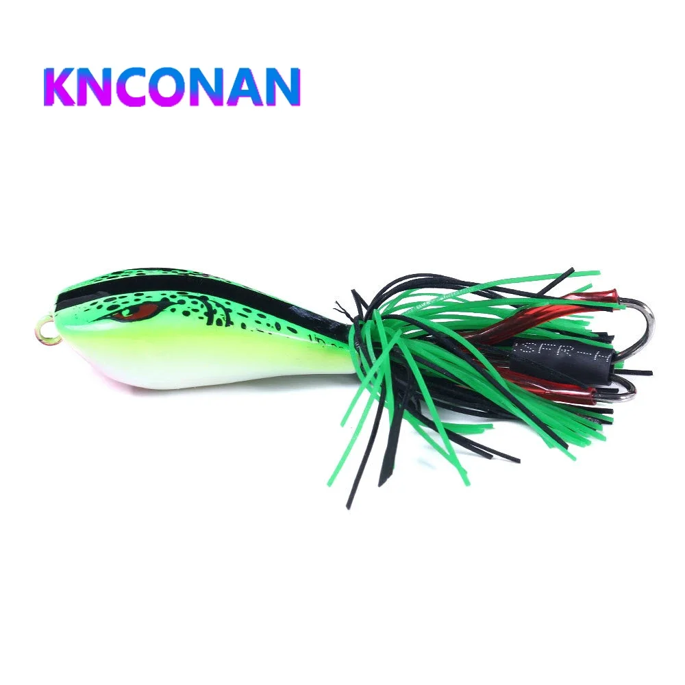 

KNCONAN 90mm 9.5g Thunder frog popper fishing lures isca artificial hooks wobbler bait carp fishing pesca fishing tackle boxed