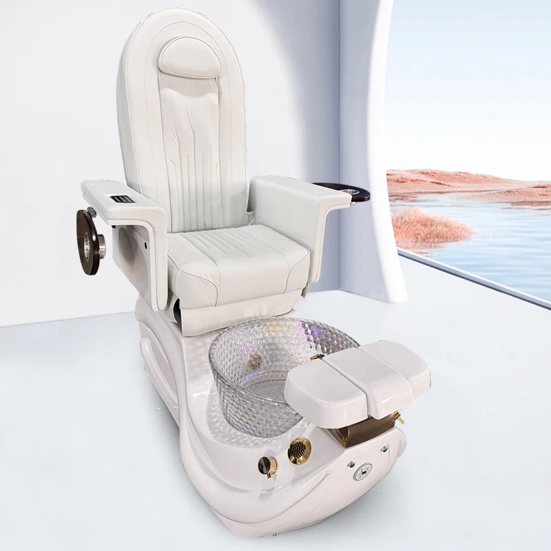 

Customizable logo body massage manicure European electric nail salon foot spa pedicure chair modern style beauty shop
