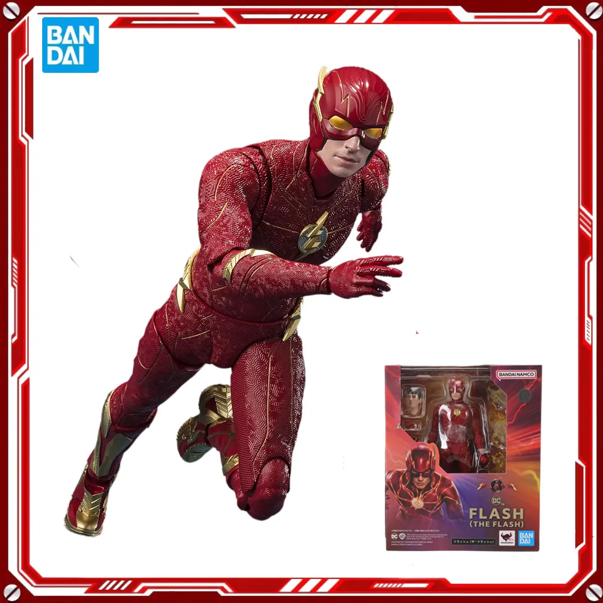 

Bandai Genuine The Flash Anime DC The Flash Toys S.H.Figuarts Action Figure Assembly Model Kits Gift for Kids Christmas Present