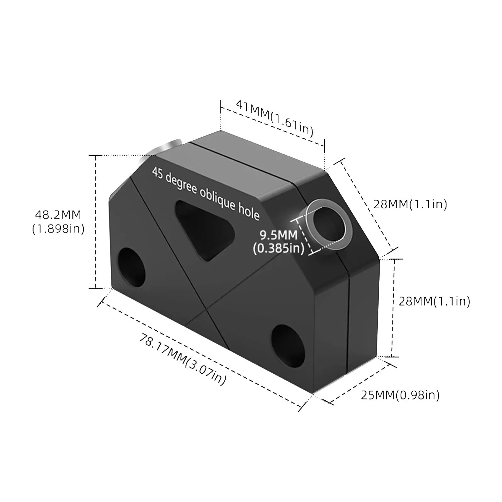 Plantilla de espiga para carpintería, localizador de agujeros de perforación de poste de madera, herramienta de carpintería