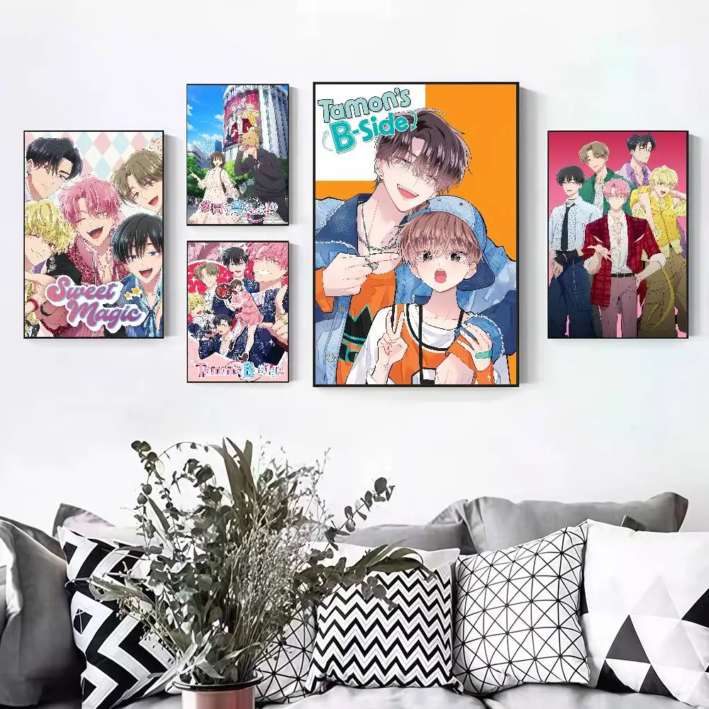 

Anime T-Tamon's B-Side Peelable Self-adhesive Poster Stickers Are Suitable For Frameless Wall Decoration In A Room