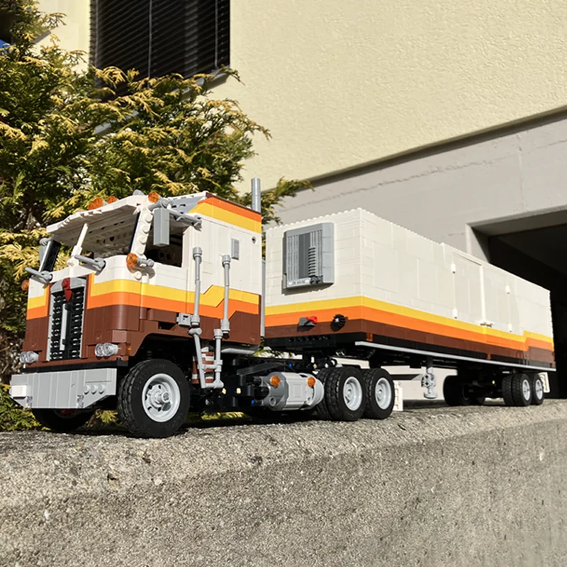 1658 elementów MOC Kenworth Aerodyne Techniczny Model Klocki Konstrukcyjne Składanie DIY Prezenty Świąteczne Kreatywne Klocki Zabawki dla Dzieci Urodziny