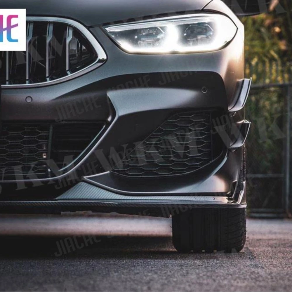 

JIACHE Dry Carbon Fiber Front Lip Spoiler For BMW 8 Series 840i G14 G15 G16 Sport 2019 2020 Car Bumper Chin Guard Bodykit