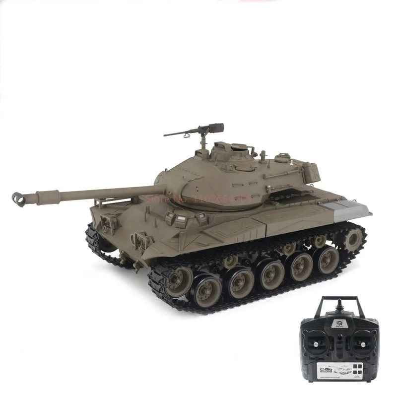 Henglong 3839-1 จําลองรถรีโมทคอนโทรลของเล่นมัลติฟังก์ชั่น Battle การแข่งขัน Light Battle Tank เสียงและแสง