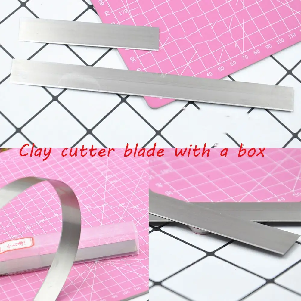 Flexible Handmade Modeling Art Sculpting DIY Craft Polymer Clay Cutter Blade Stainless Steel Slicer