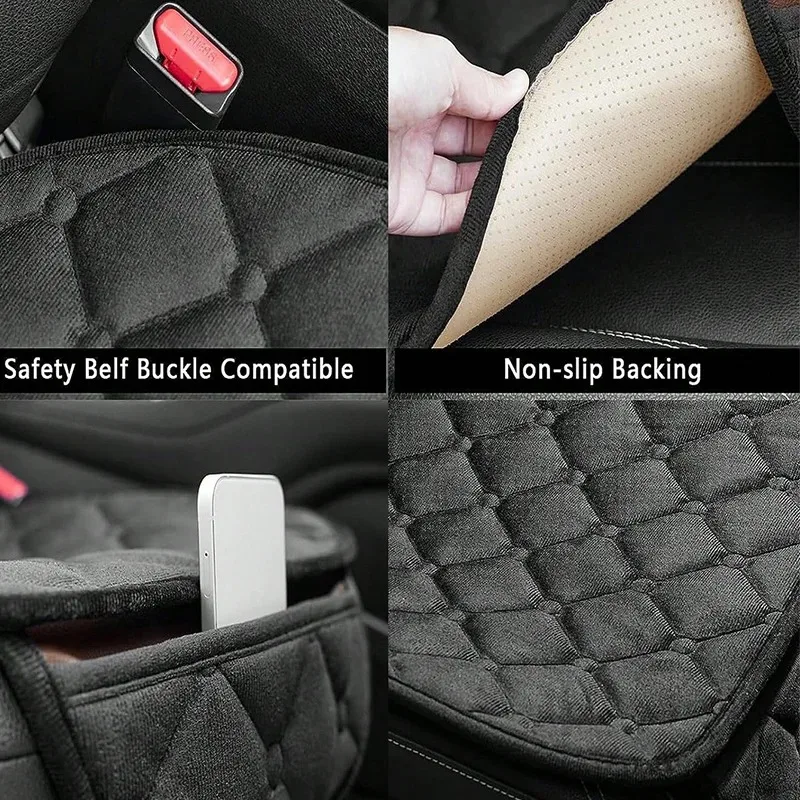 Universal Car Seat Cover Protector Auto Flax Front Back Rear Backrest Linen Seat Cushion Pad Automotive Interior Truck Suv Van