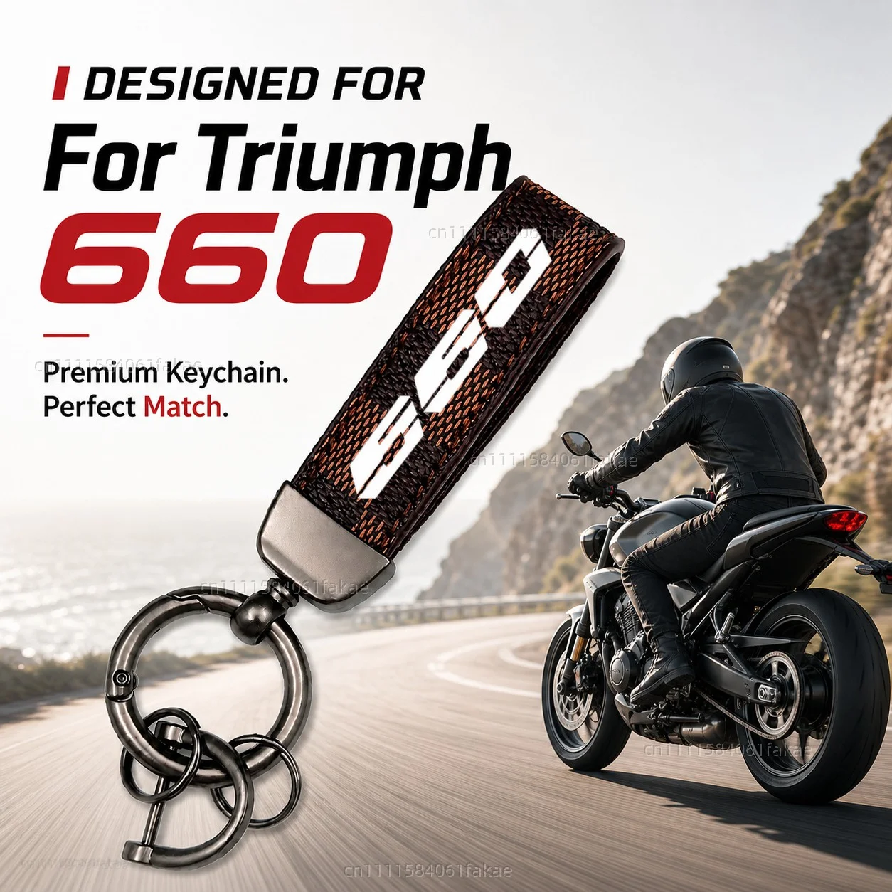 For Triumph Trident 660 Sport Tiger 660 Trident660 Motorcycle Keychain Custom Logo Gift for Rider Men Women