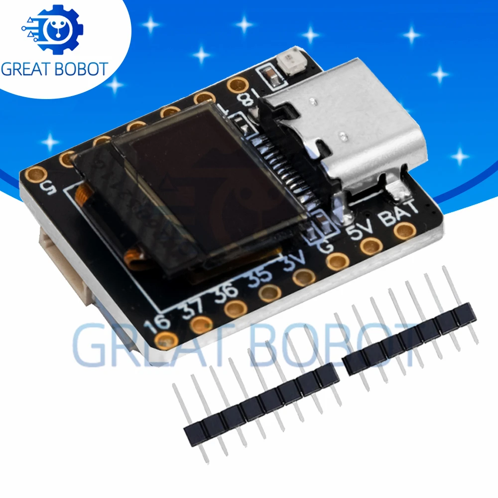 placa-de-desenvolvimento-esp32-s3-com-ecra-oled-lcd-de-042-polegadas-wifi-e-bluetooth-compativel-com-arduino-e-micropython