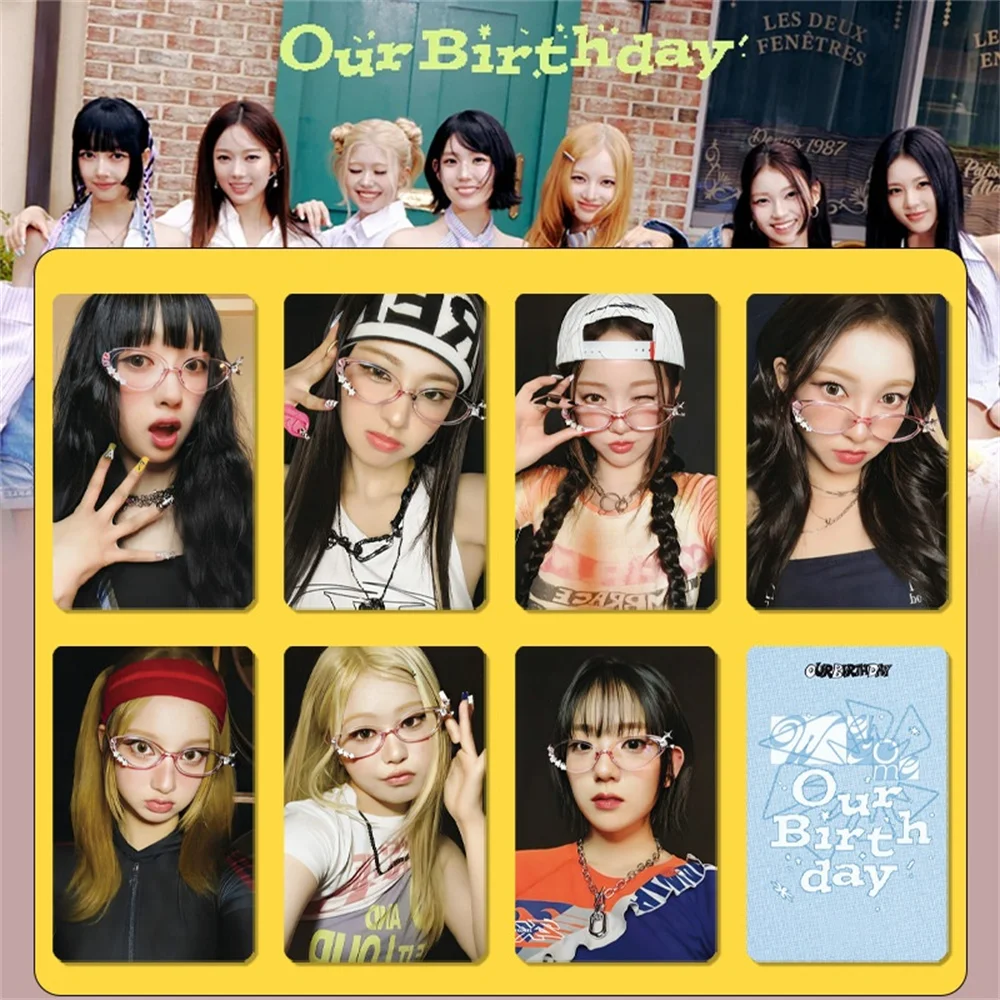 OURBIRTHDAY New Album OURBIRTHDAY HD Cosplay Photocards Double Sides Glossy LOMO Cards Hyejin Chorok Hyewon U Baby Postcard