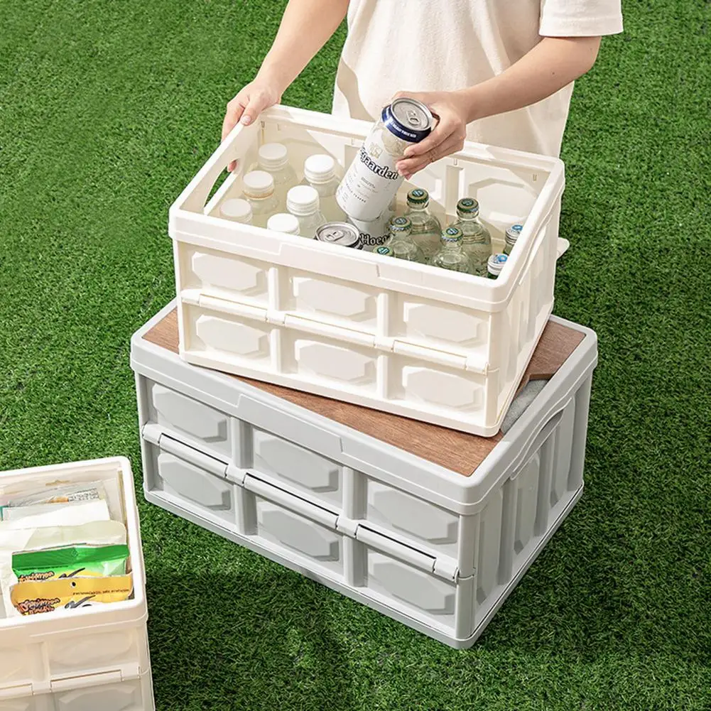 

Camping Folding Box Space-saving Multifunctional Portable Outdoor Travel Car Trunk Storage Box Camping Supplies