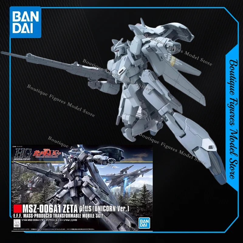 Bandai original gundam hg MSZ-006A1 MSZ-006C1 zeta plus c1 unicórnio ação anime figuras brinquedos crianças presente montagem modelo ornamentos