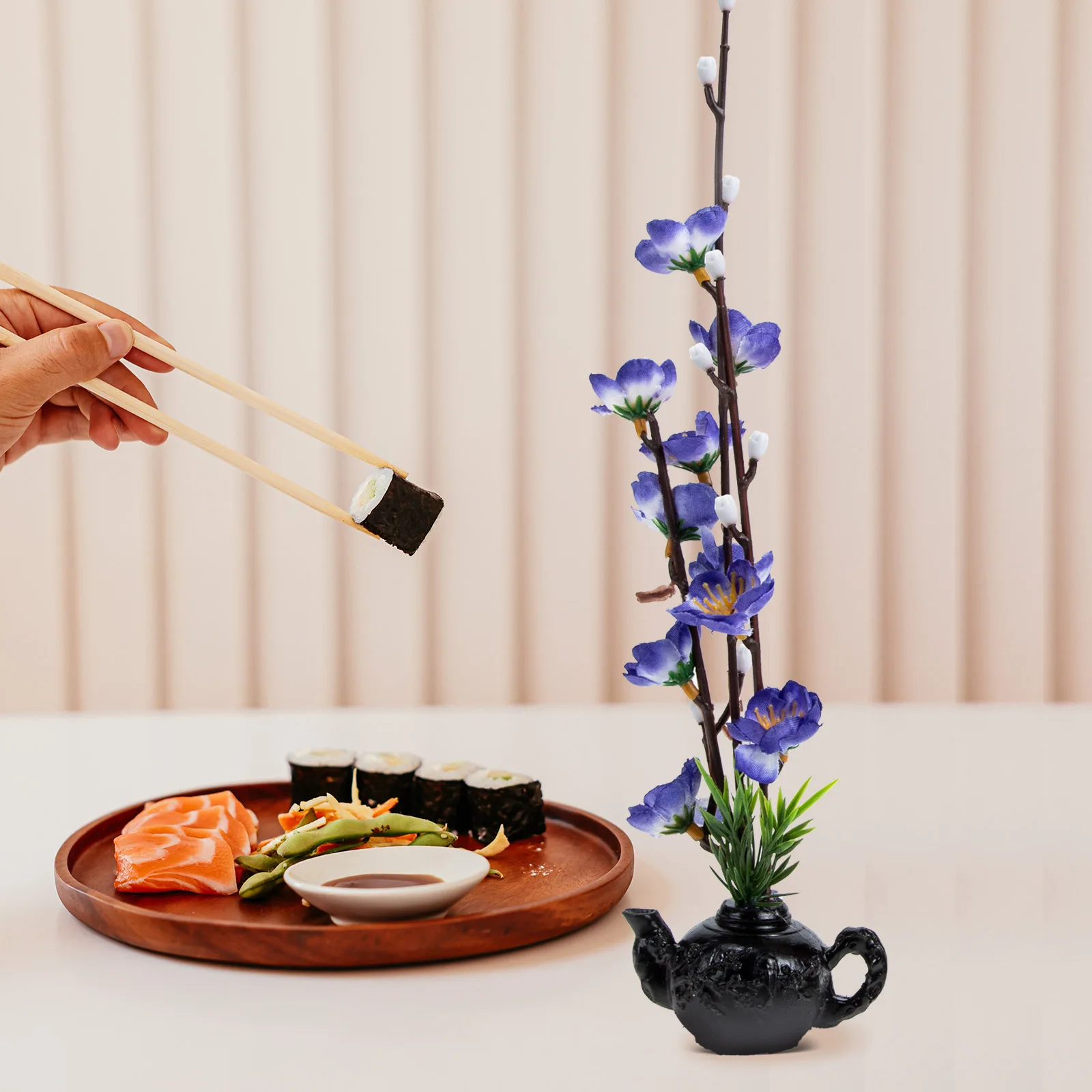 

2Pcs Sushi Plate Decorations Artificial Flower nament Sashimi Adornment Fake Flower Plate Decoration Easy Use Reliable
