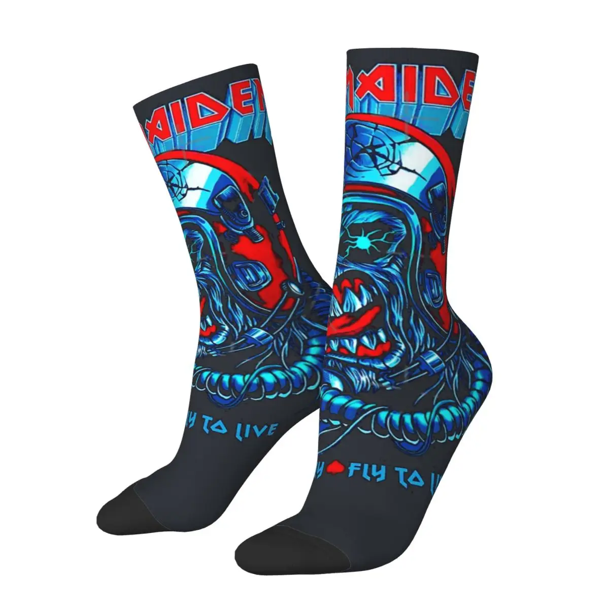 Trooper Metal 001 Crazy Men\'s  Socks Unisex i-iron maiden band Harajuku Seamless Printed Novelty  Crew Sock official-website