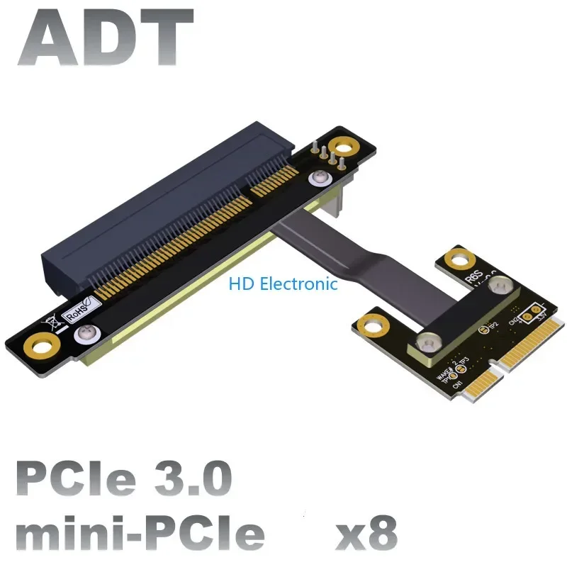 

Mini pcie to PCIE x8 built-in adapter mpcie to 8x Pci-e converter extension cable Pcie3.0