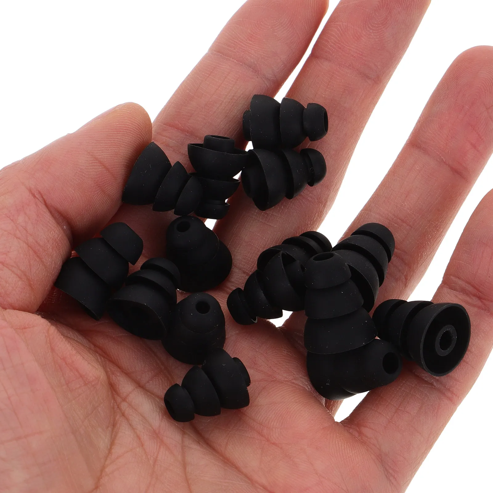 

15 Pcs Silicone Earbud Tips Soft Comfortable High Elasticity Noise Isolation Multiple Sizes Replacement Earphone Covers Earbud