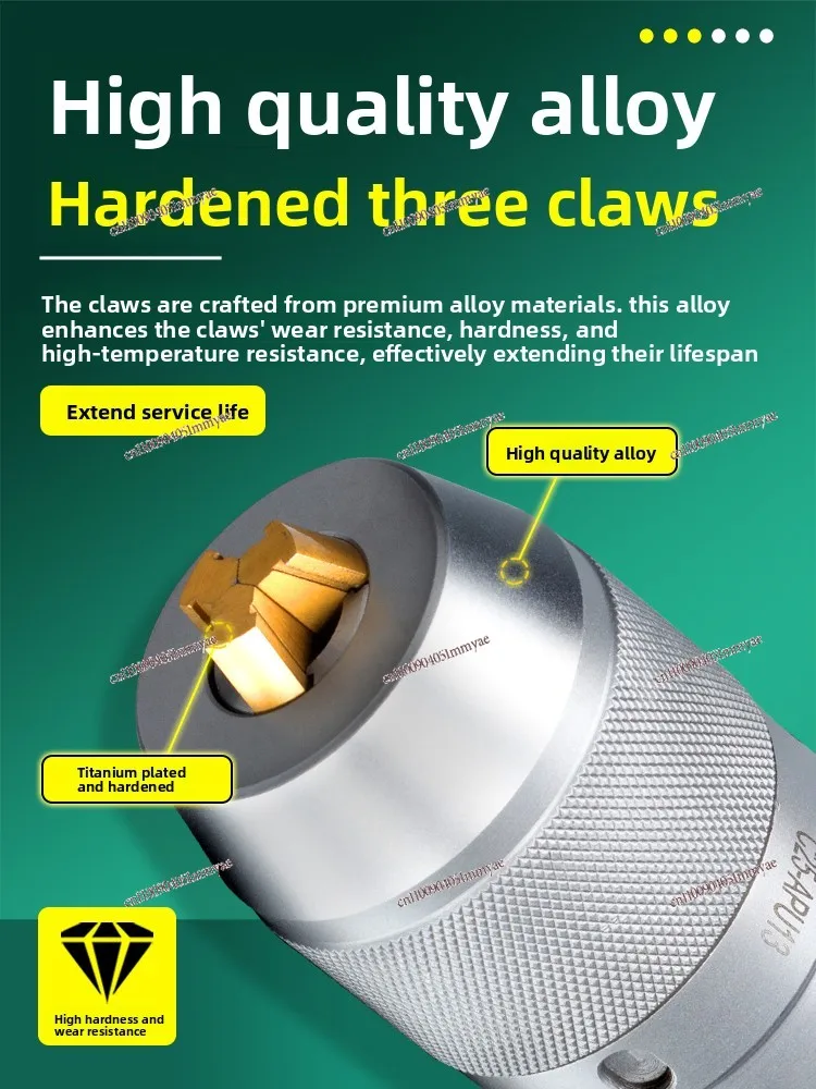 Integrated drill chuck milling machine self-locking cone shank C20 straight shank fast drill chuck