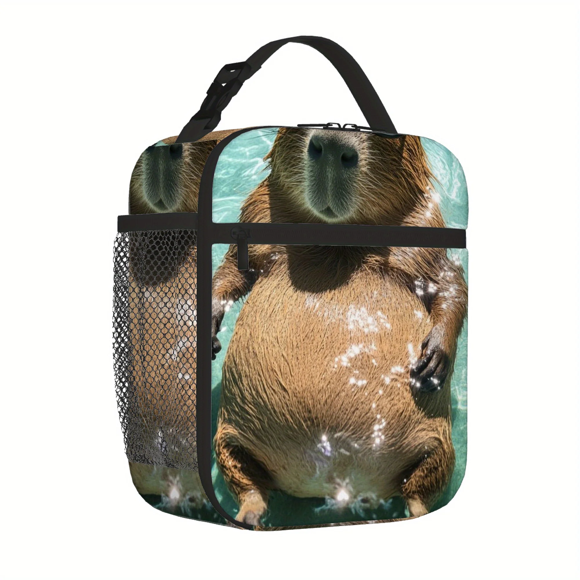 Leuke marmot thermisch geïsoleerde tas met Australische veehond, ideaal voor school, kantoor, reizen, wandelen, lunchtas