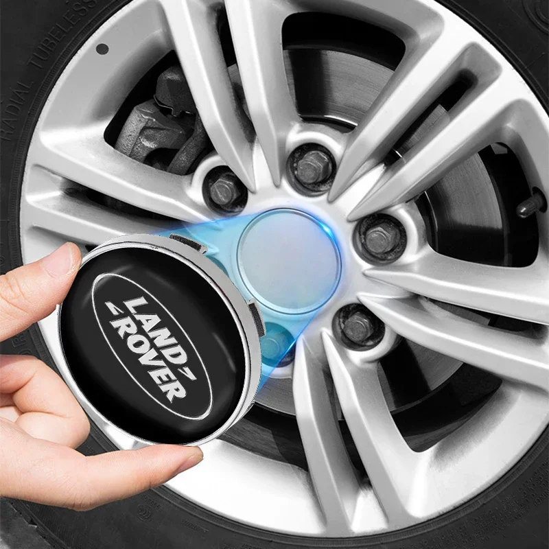 60MM Car Wheel Rims Center Hub Caps Emblem Car Accessories For Range Rover Discovery Sport 3 Defender 110 Freelander 2 Evoque