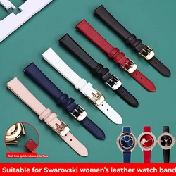 Soft Watch Band Women's Strap 6mm 8mm 10mm 12mm 15mm 18MM Small Size Width First Layer Cowhide Watch Bands Belt red white