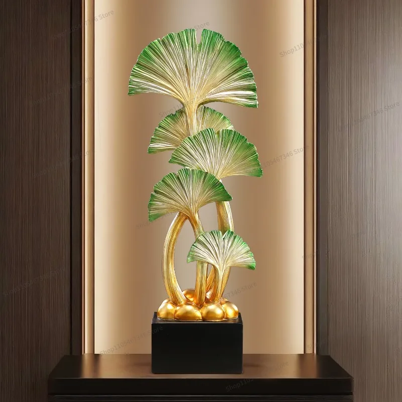 For Big Leaf Youcheng Ginkgo Biloba Ornament Home Living Room Entrance High-end Crafts Household Opening Gift