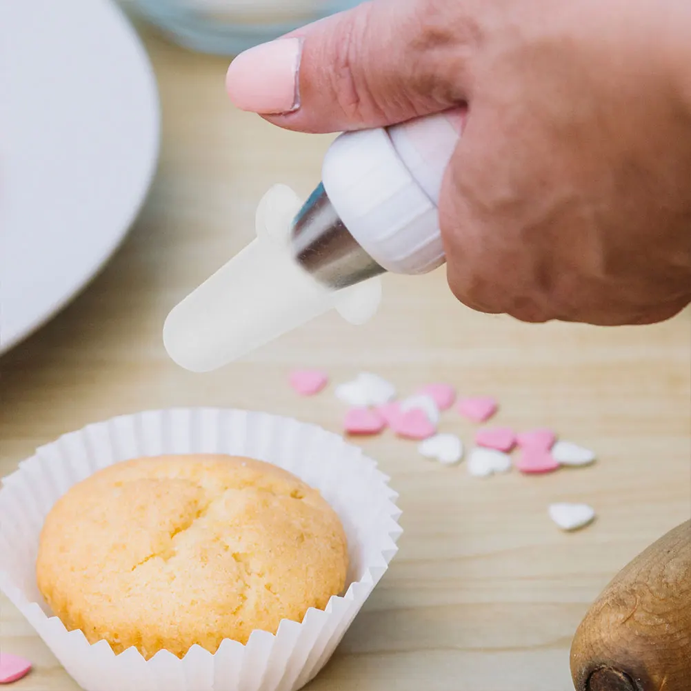 

2pcs Cake Decorating Nozzle Covers Silicone Protective Caps for Piping Tips Baking Tools Small Size Practical Convenient Easy to
