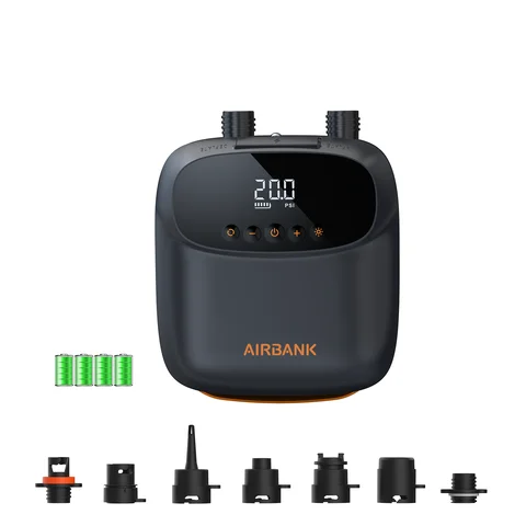 AIRBANK PUFFER Pro 20PSI 풍선 텐트 용 충전식 공기 펌프 서핑 연 매트리스 용 SUP PVC 보트 카약 액세서리