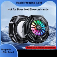 TL05 Ice Cold Semiconductor Phone Cooler 5V3A Powerful Cooling Magnetic & Clip 2-in-1 Digital Display for Gaming Smartphones