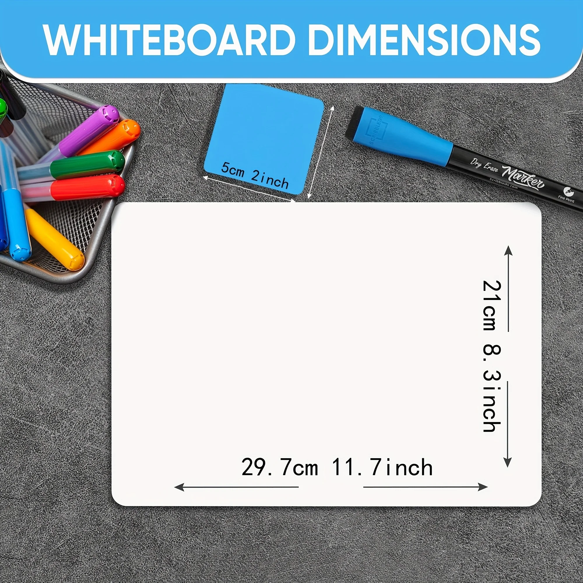 Small White Board Dry Erase Boards Classroom Pack Mini White Boards A4 Double Sided Personal Whiteboards For Students Teachers