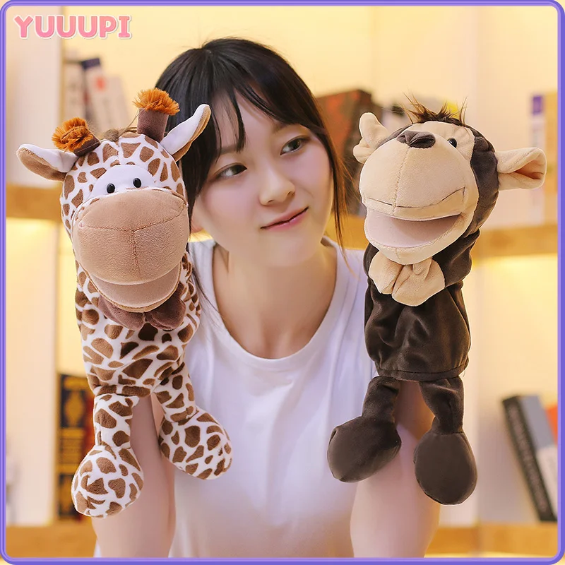 24 Styles Stuffed Animal Toy Soft Hand Finger Story Puppet Kawaii Dolls Educational Baby Toys Party Decor Children Birthday GIft