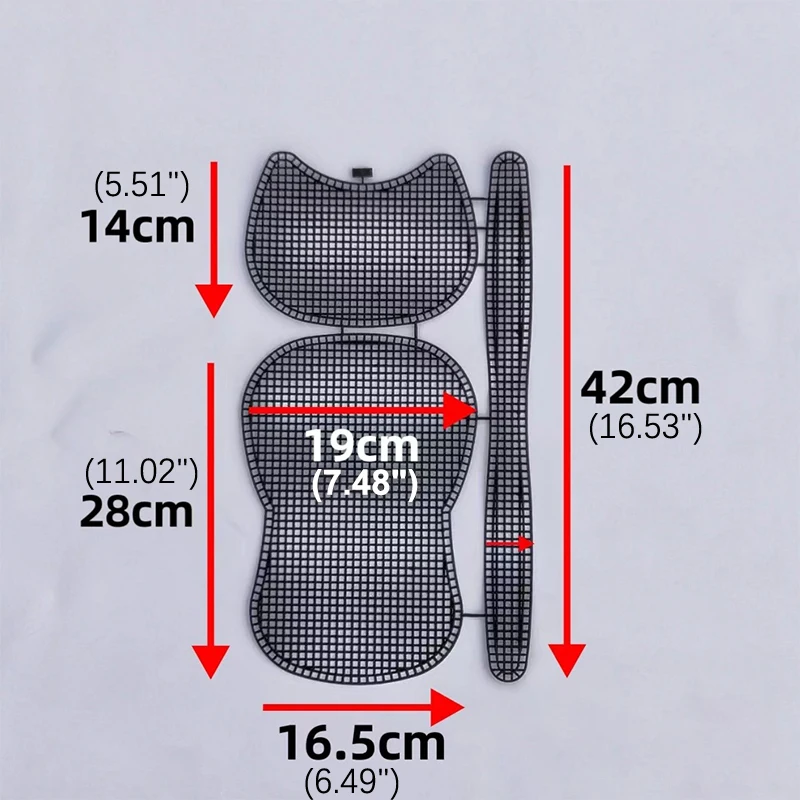 1Set Extra Weven Plastic Mesh Kit Diy Tas Accessoires Weven Helper Wit Net Cover Voor Plastic Handtas Handgemaakte