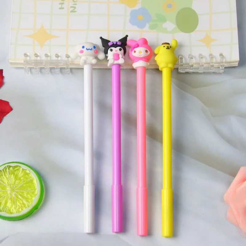 Sanrios Anime Kawaii Neutral Pen Small Fresh Stationery Student Water Pen Fun Decompression Office Learning Signature Pen