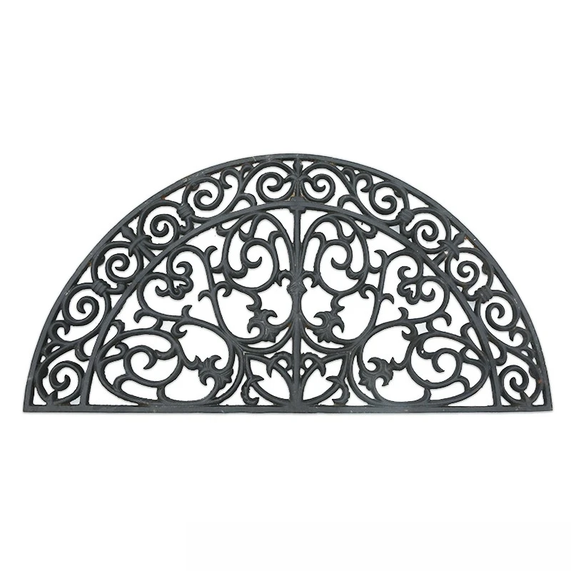 

Courtyard porch entrance Cast iron European floor mat, foot pedal