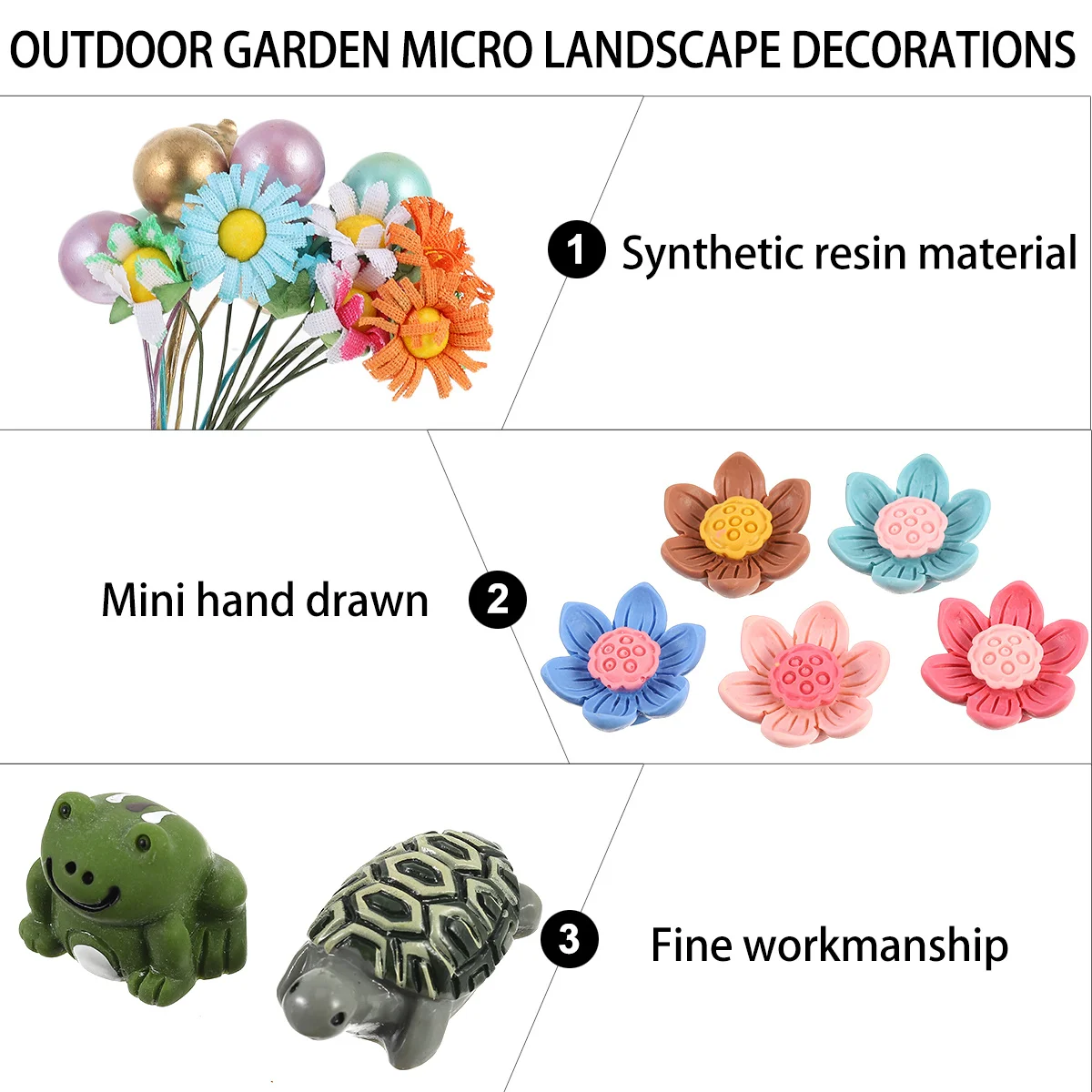 

117Pcs Micro Landscape Kit Miniature Ornaments Set for Garden DIY Flower Pot Fairy Garden Decor Miniature Ornaments Kit