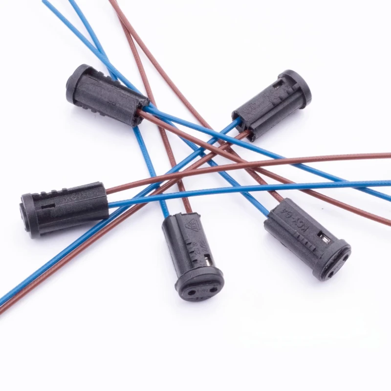 10/20/50/100 pces g4 soquete da lâmpada branco preto 12v 220v g4 suporte da lâmpada para cabeças de cristal led lâmpada halógena 10cm-50cm