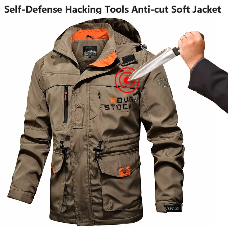 Self-Defense Stab Proof Chop Proof Safety Jackets Were Then Large Fashionable Casual Invisible Policy Fbi Protective Clothing