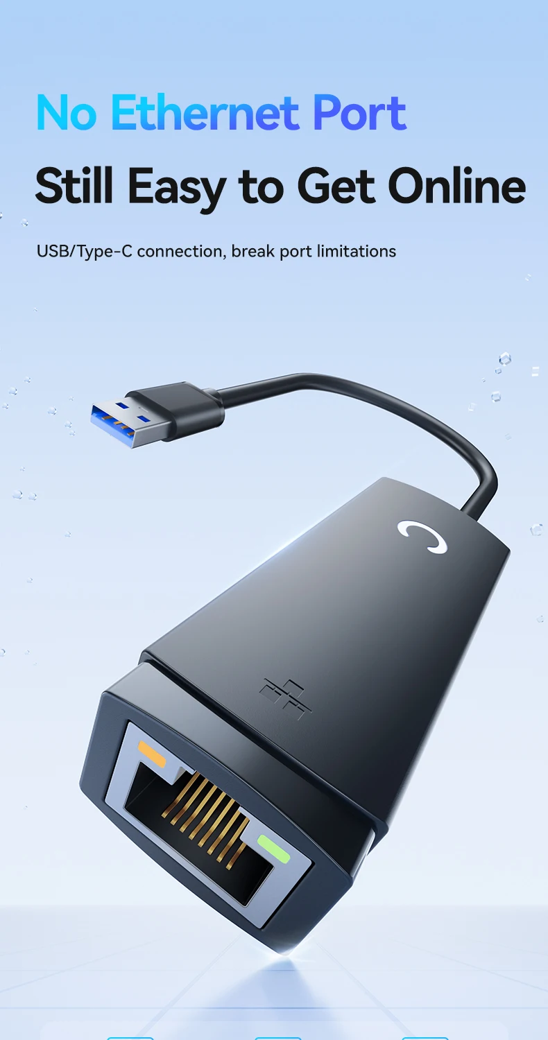 1000Mbps USB-C Ethernet-Adapter Typ-C zu RJ45 Gigabit Ethernet USB Typ-C LAN-Netzwerkkarte für Laptop Tablet PC – Detail 3