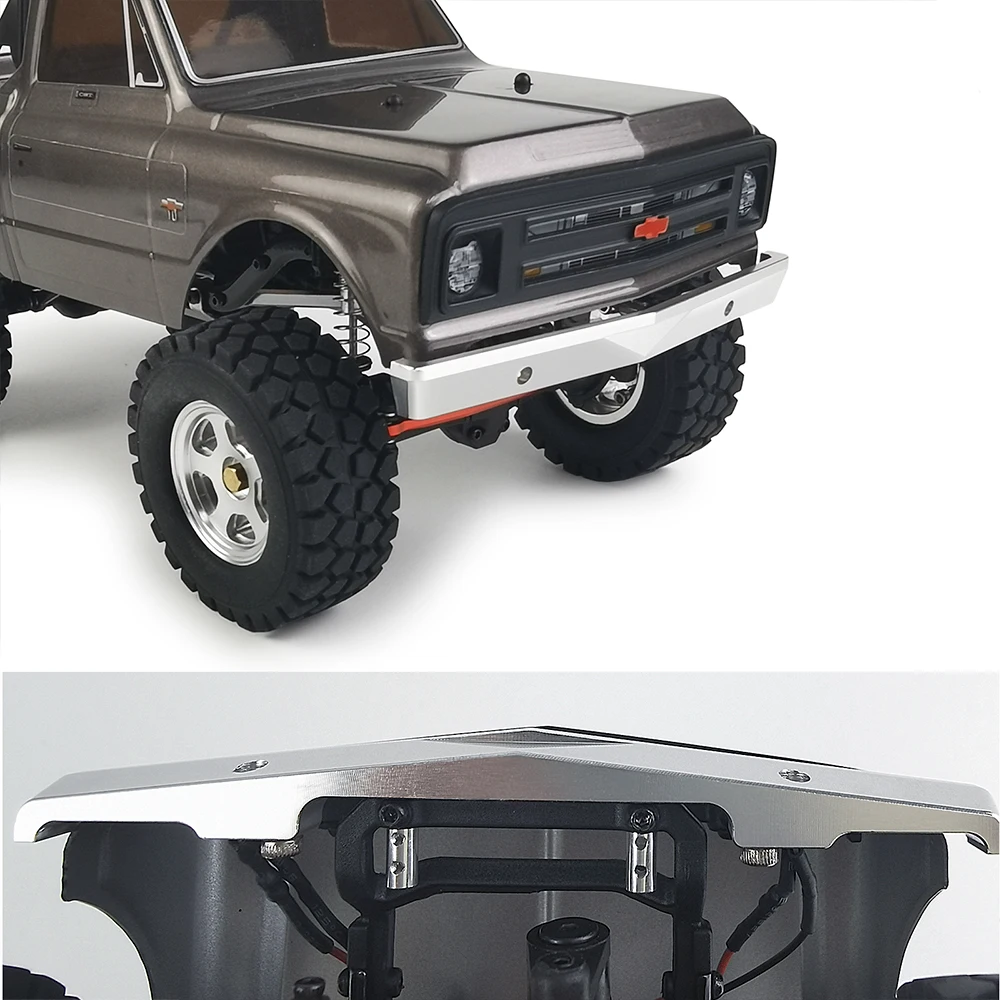 MIBIDAO Metal Alloy Front Rear Bumper for Axial SCX24 AXI00001 Chevrolet C10 1/24 RC Crawler Car Model Upgrade Parts Accessories