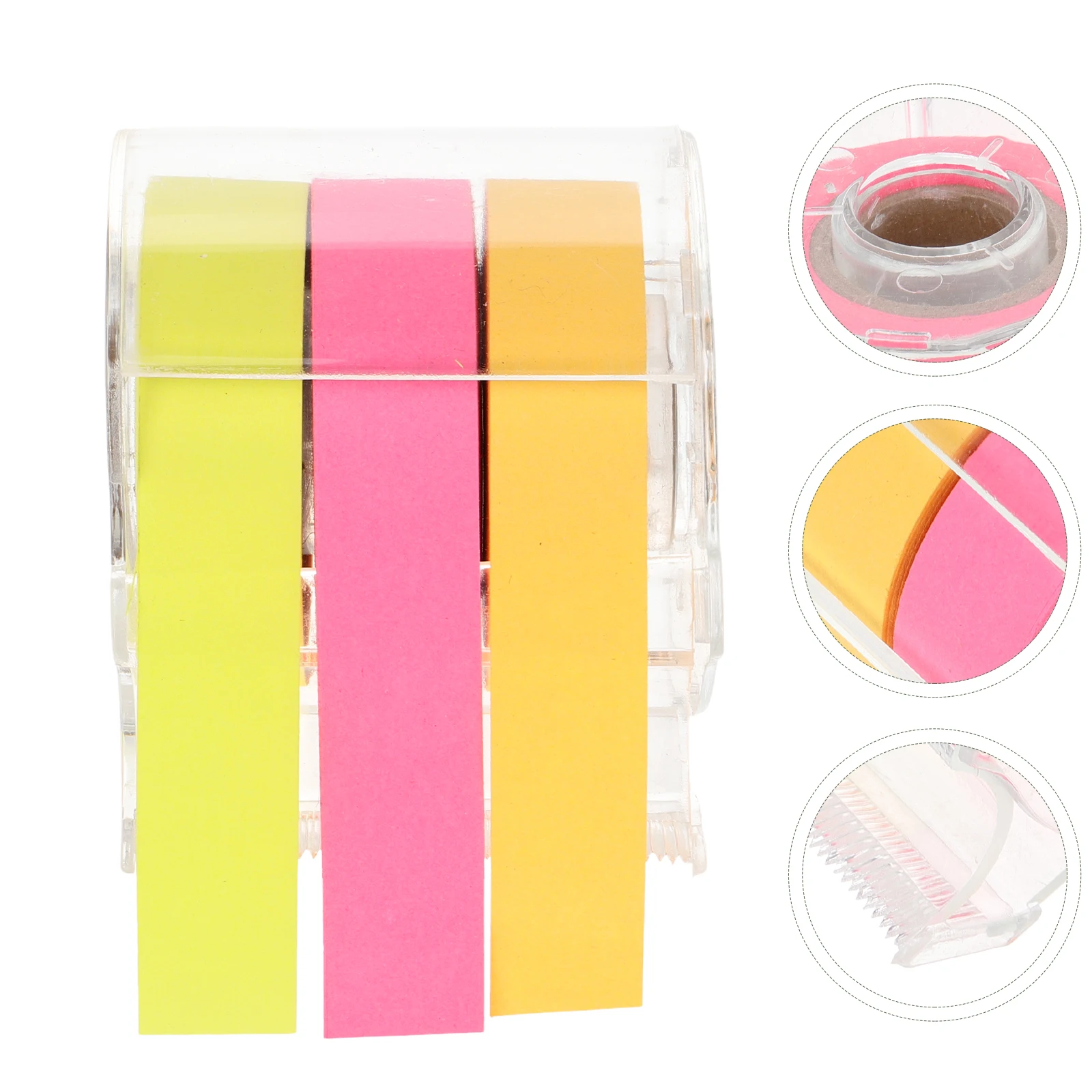 

1 set 1 Set Full Adhesive Memo Sticker Roll With Dispenser Portable Note Tape For Office Home Multi-Function Sticky Notepads
