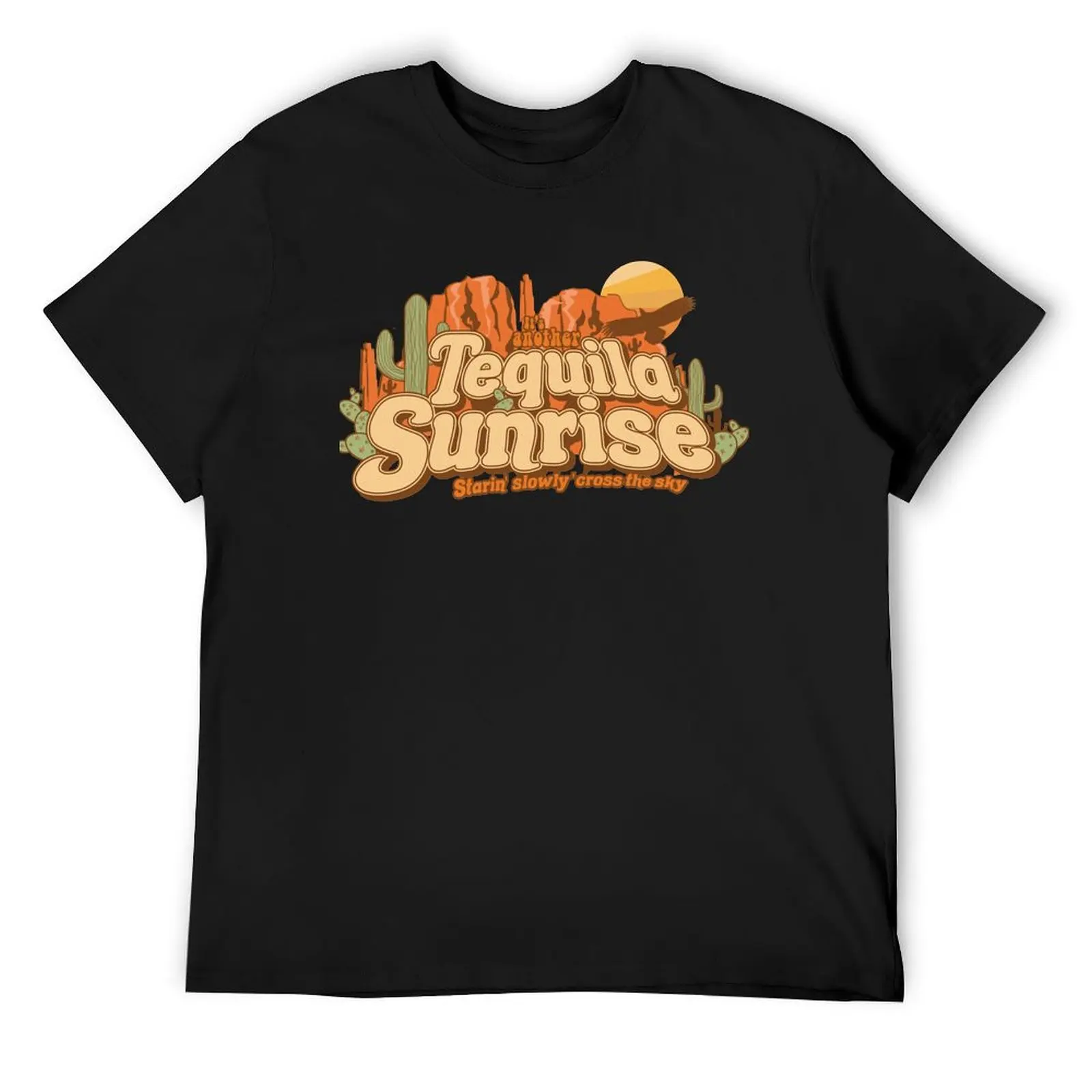 Футболка Tequila Sunrise Essentials, рубашки с рисунком, забавные костюмы большого размера, футболки, мужская мужская футболка с рисунком