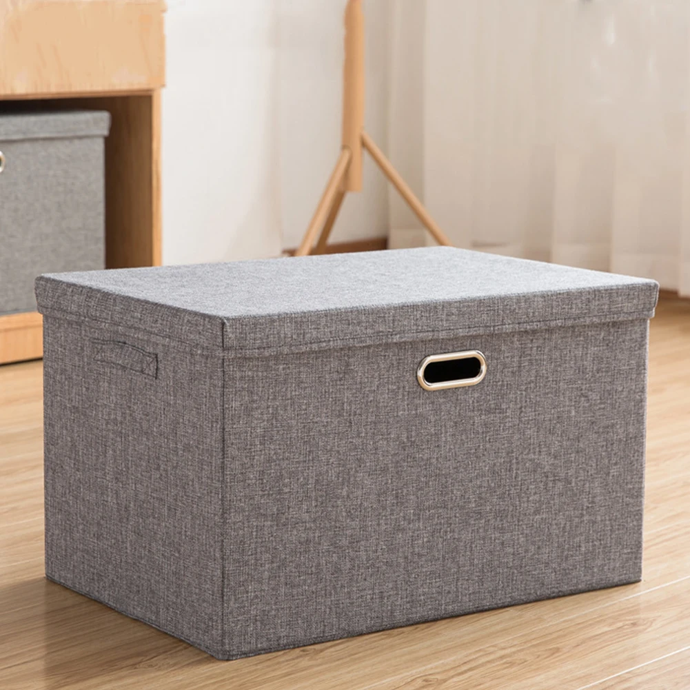 

Складной органайзер для книг и файлов с крышкой, портативная корзина для хранения, складной тканевый контейнер-куб