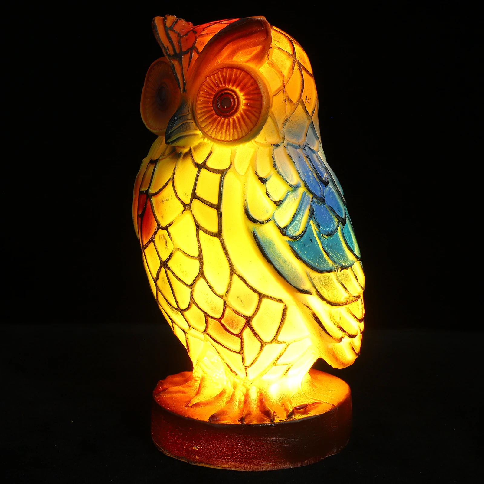 

Owl Shaped Resin Lamp Unique Desk Lighting Bedroom Aesthetic Nightstand Animal Table Lamps LED Modern Warm Illumination