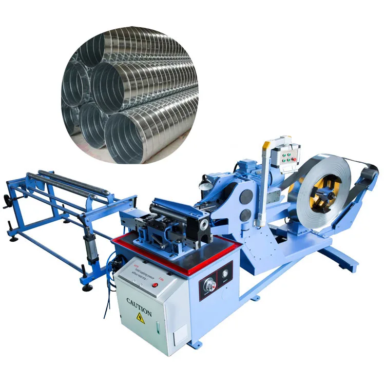 Automatic Spiral Round Air Duct Machine For Buildings Internal Ventilation