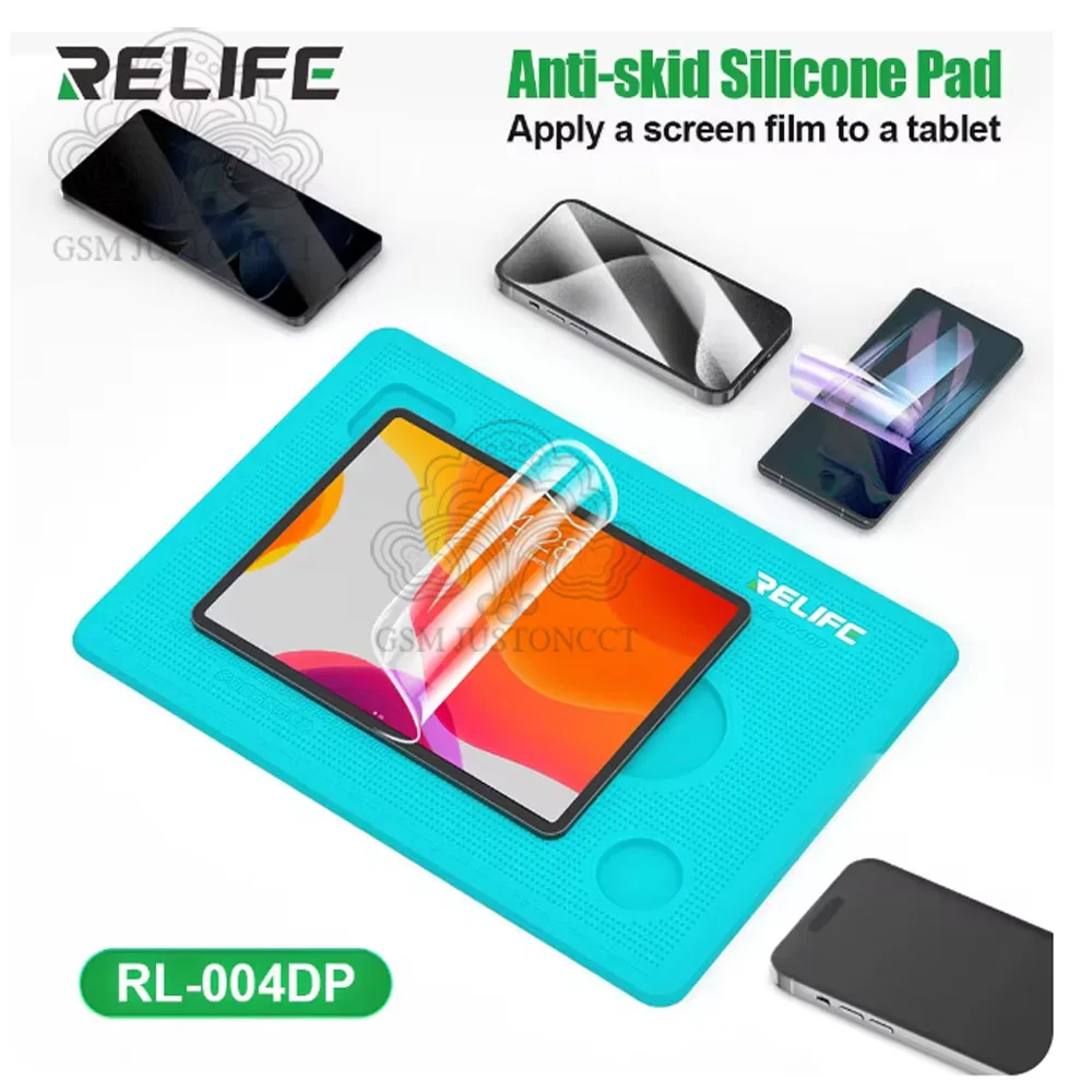 RELIFE RL-004DP Multifunctional Tablet Screen Protecte Anti-slip Silicone Pad Mobile Phone Camera Protection Card Slot Film Mat