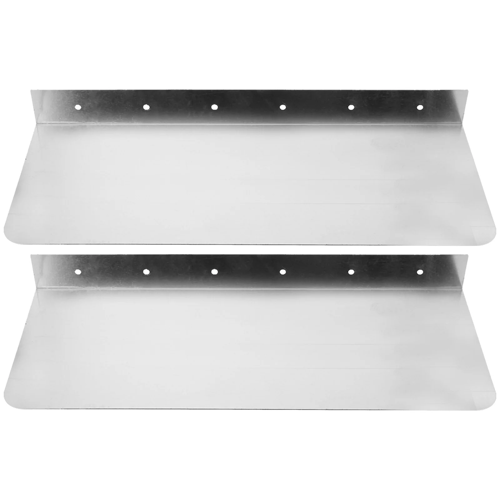 2 Pcs Splash Guards Sink Splashback Anti-splashing Water Splashing-proof Kitchen Pool for Retaining Plates Silver Baffle Board