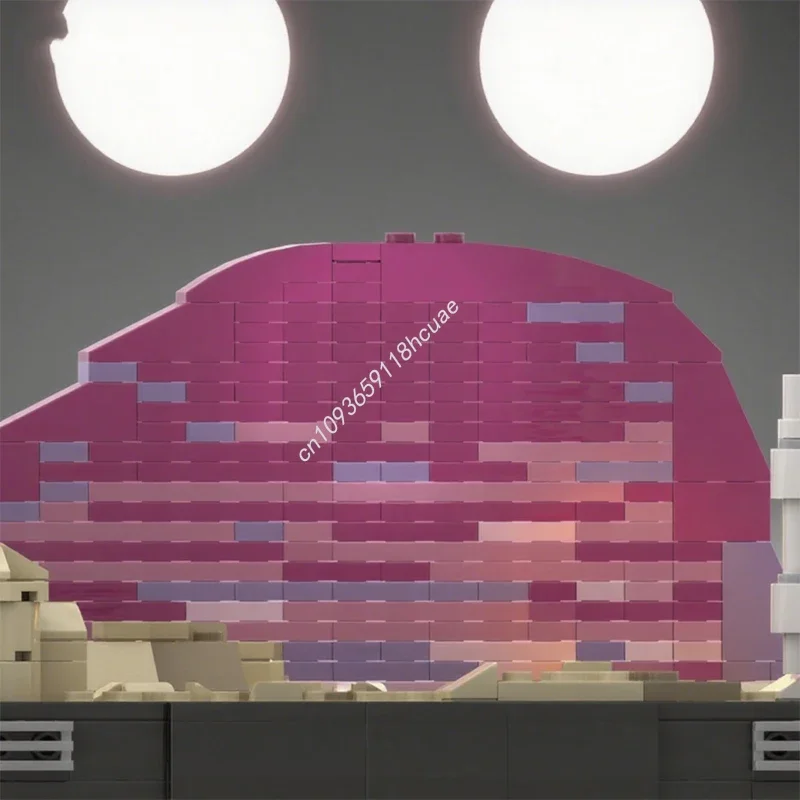 405 Stück MOC Binary Sunset Diorama Collection Episode Star Battle UCS Modell Bausteine Spielzeug Weihnachtsgeschenke