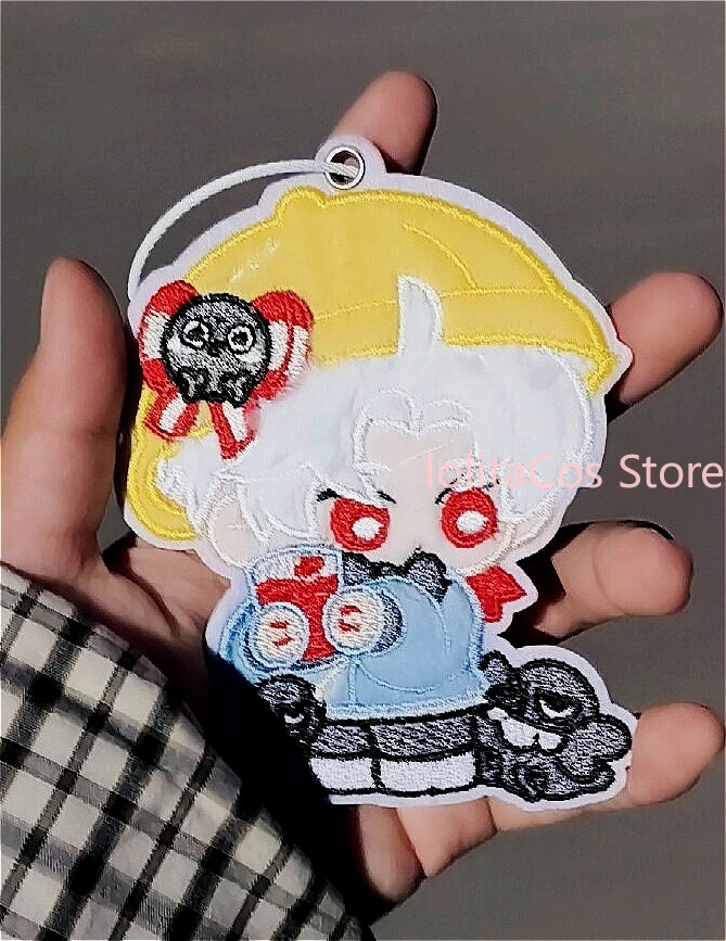 

Love and Deepspace Sylus Rafayel Zayne Embroidery Patch Kawaii Bag Charm Pendant Anime Keychain Girl Birthday Gift Xmas Cosplay