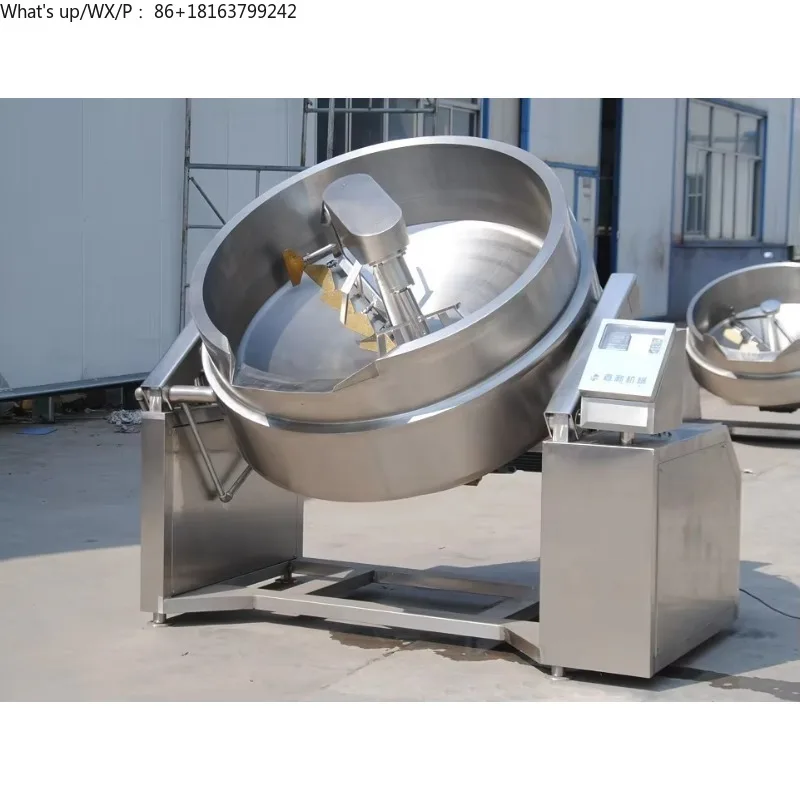 Industrial Slow Jacketed Kettle Mixer Tilting Multipurpose Chocolate Cooker