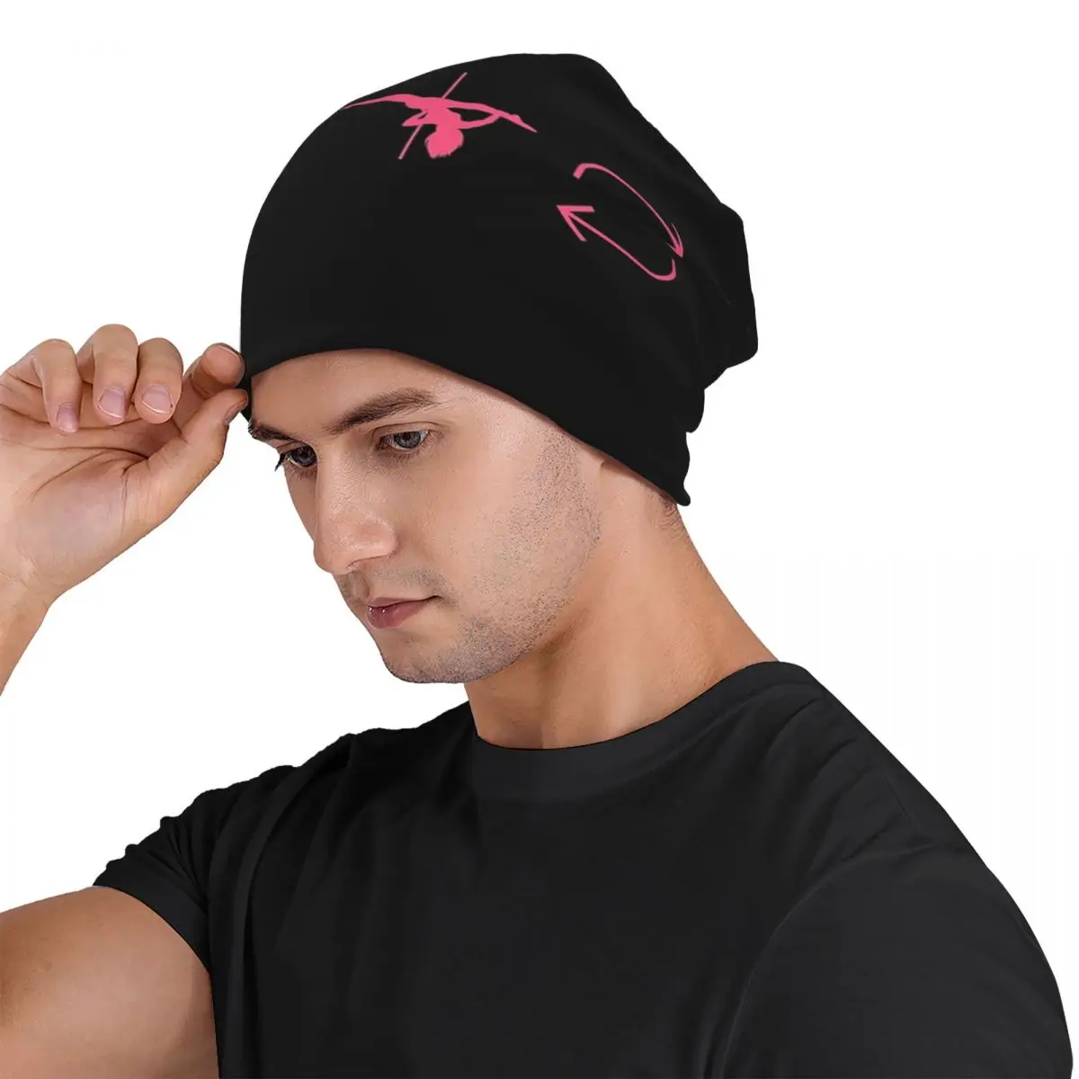 Eat, Sleep, Pole Dance, Repeat - Black Icons Unisex Adult Beanies Caps Knitting Bonnet Hat Warm Autumn Winter Skullies Hats