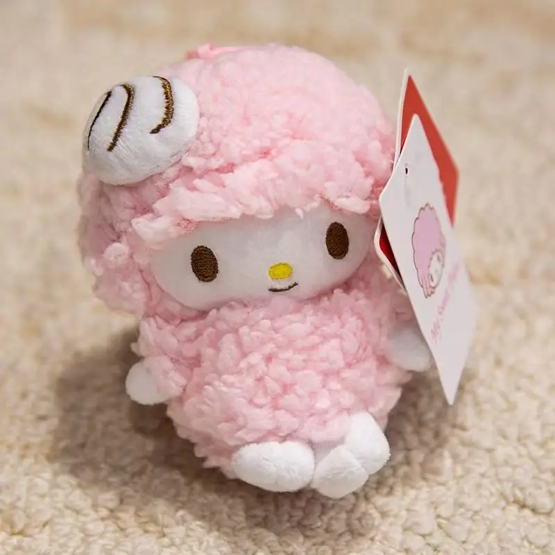 Miniso najnowszy pianino jagnięca zawieszka portmonetka pluszowa zabawka lalka kreskówka anime urocza poduszka prezent urodzinowy dla dzieci zabawna lalka
